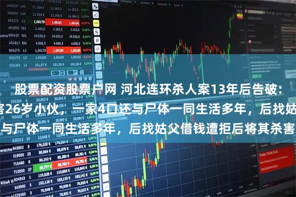 股票配资股票户网 河北连环杀人案13年后告破：男子借5000元拒还杀害26岁小伙，一家4口还与尸体一同生活多年，后找姑父借钱遭拒后将其杀害